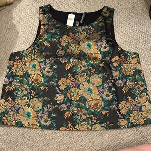 Floral Sleeveless Women's Top Anthropologie xl